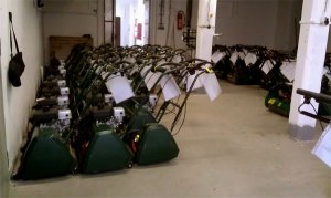 Some mowers in my garage