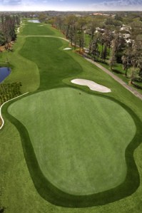 golfový green - jamkoviště