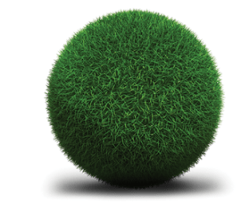 Trávníková koule se dokáže nabalovat stejně jako ta sněhová...