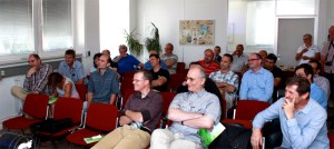 Setkání s konstruktérem sekačky Edwin. Praha 19.6.2014